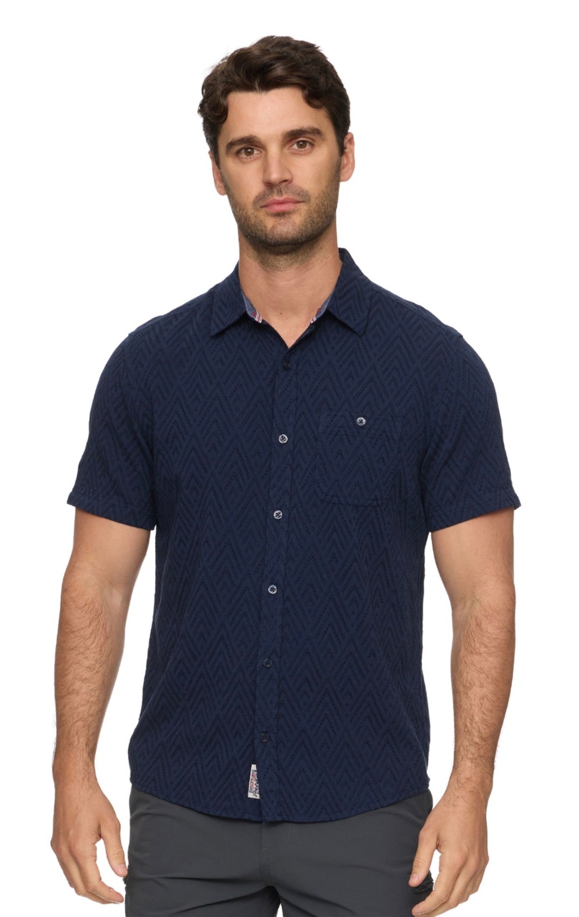 Faywood Textured SS Button Shirt