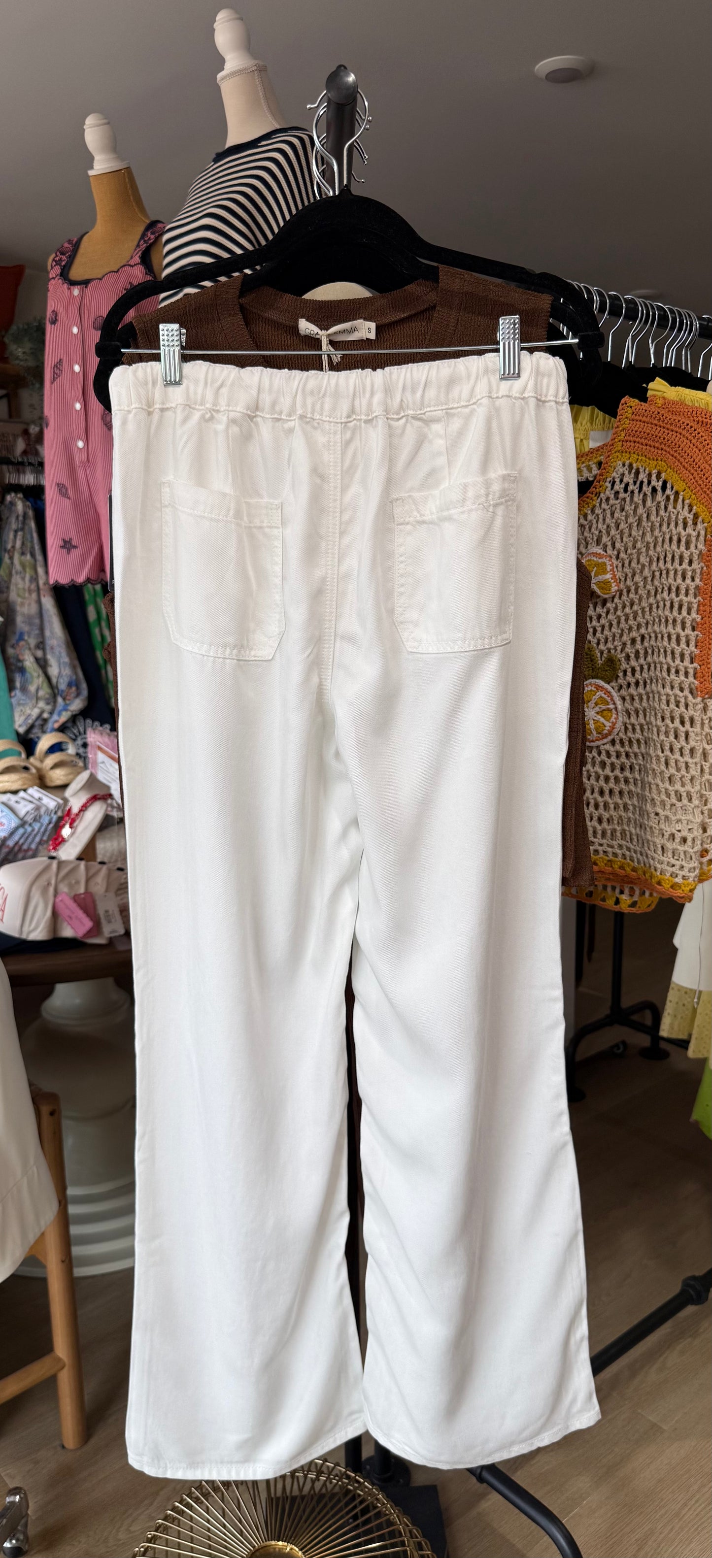 Bluffton Wide Leg Pull On Pant