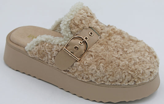 Sugar Shearling Mules