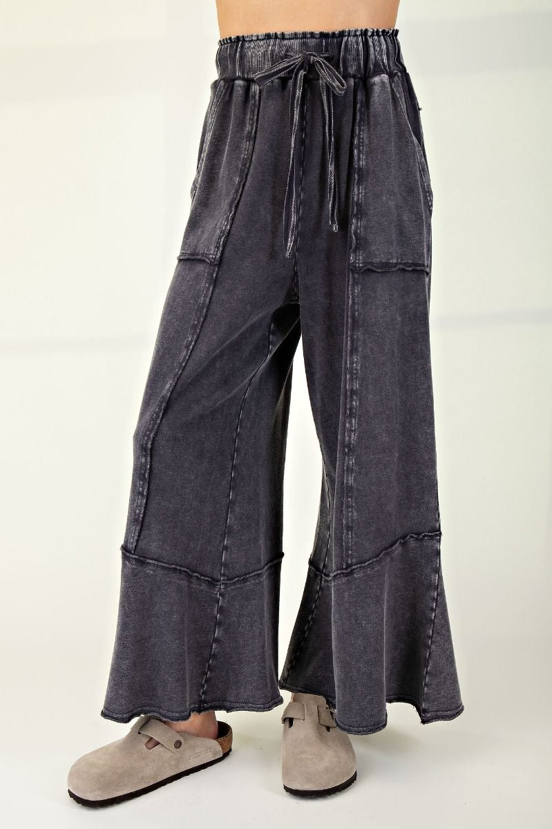 Mineral Wash Comfy Pants - Ash