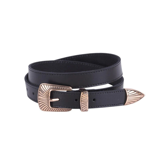 Boho Buckle Leather Belt