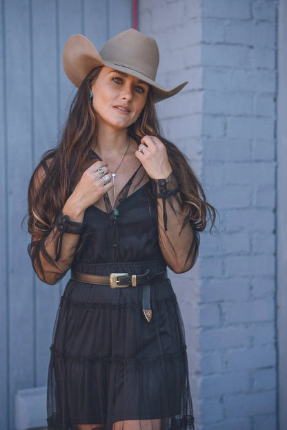 Boho Buckle Leather Belt