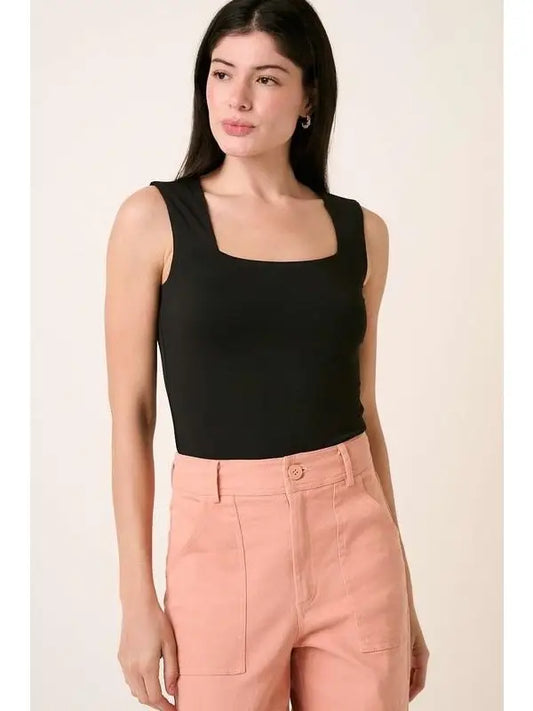 Square Neck Tank Bodysuit