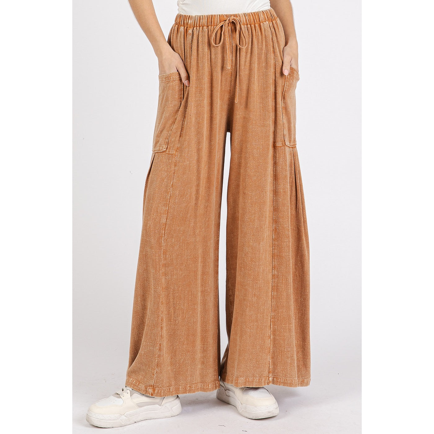 Mineral Wash Linen Pant