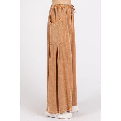 Mineral Wash Linen Pant
