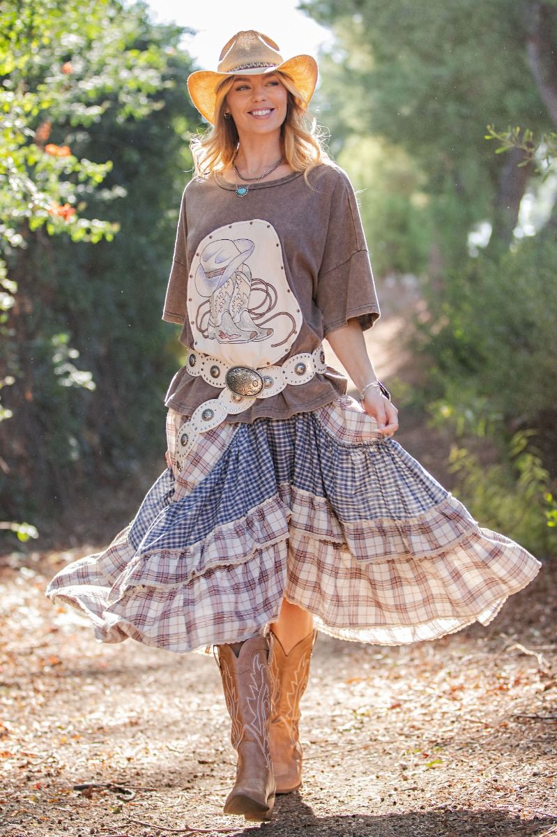 Giddy Up Graphic Top