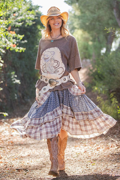 Giddy Up Graphic Top