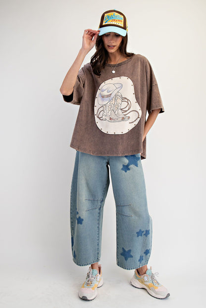 Giddy Up Graphic Top