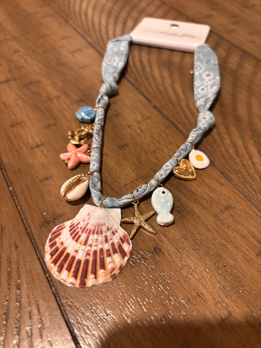 Seashell Bandana Necklace