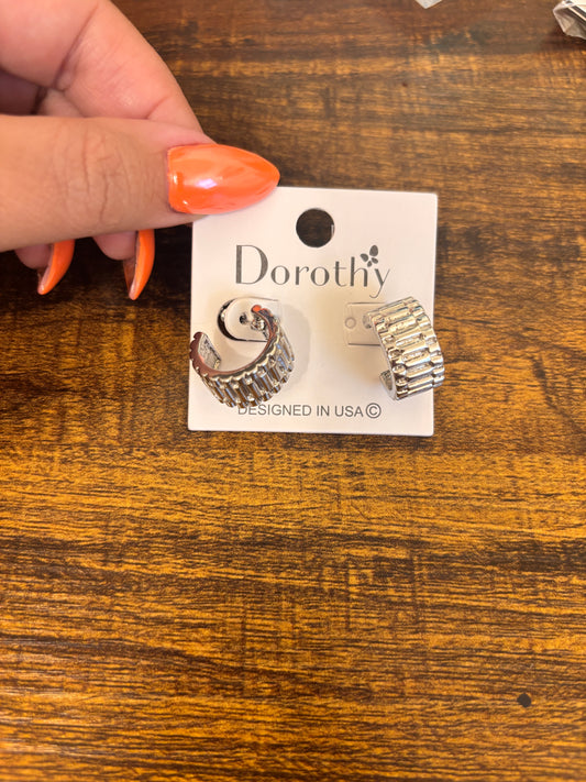 Silver Chain Hoop