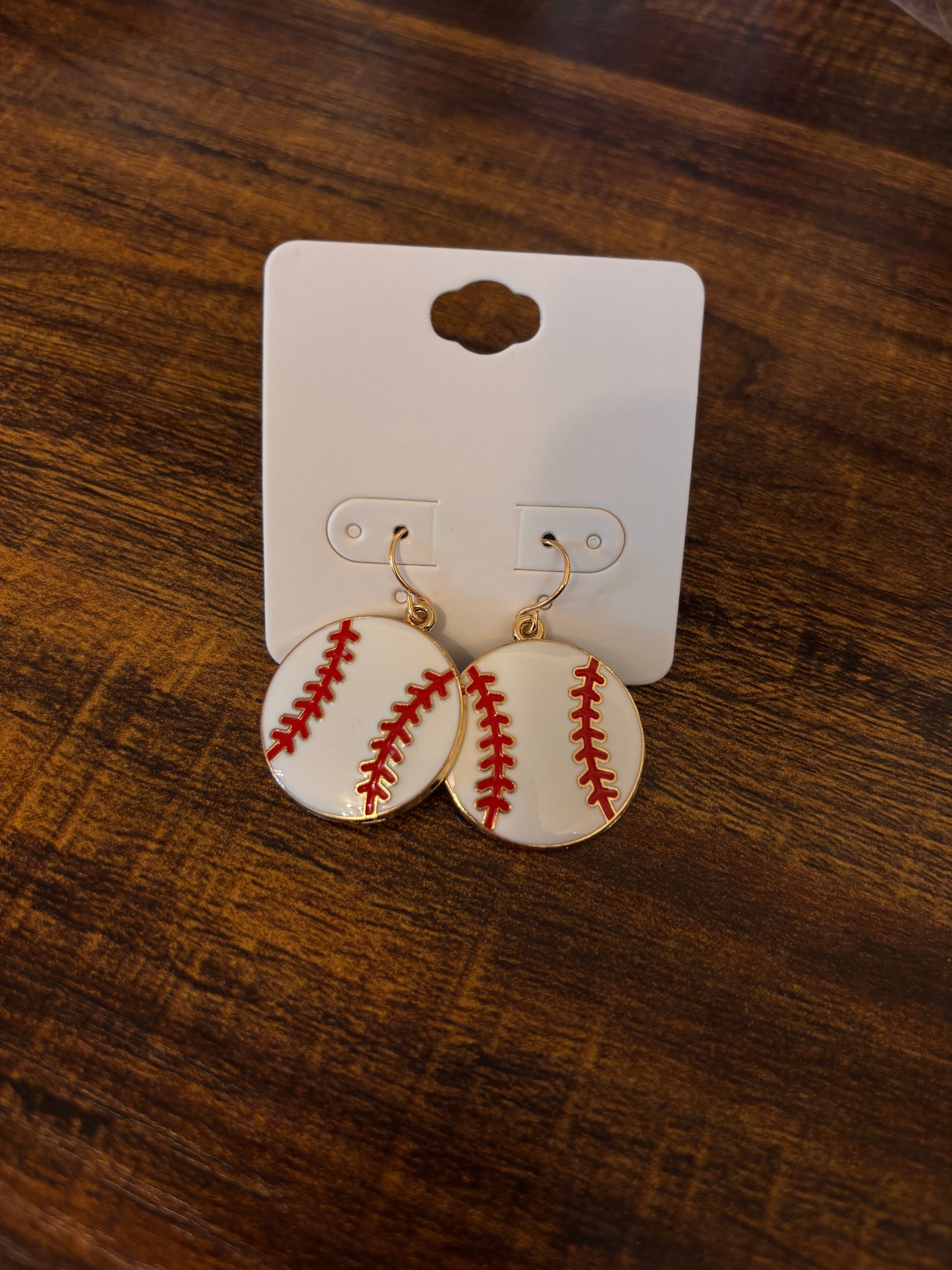 Baseball Dangle Earrings