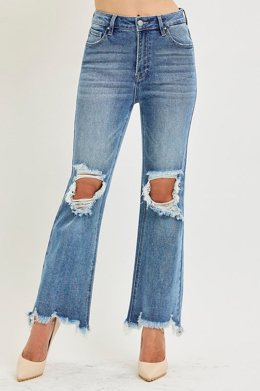 Cassie Crop Straight Denim