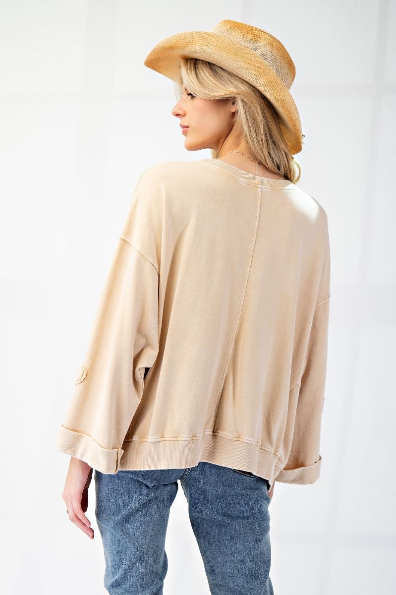 In A Floral Daze Pullover Top - Plus