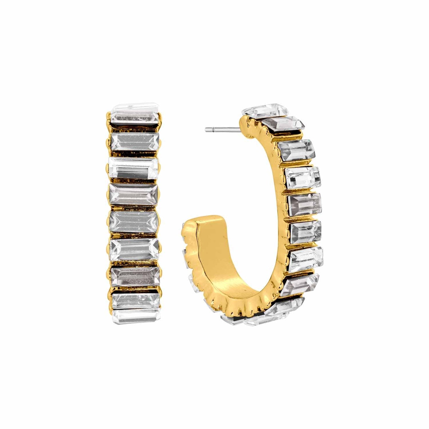 Crystal Hoop Earring