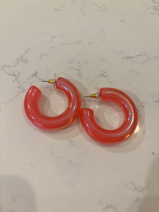 Neon Iridescent Hoop