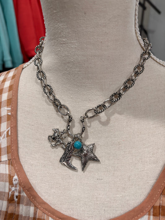 Western Star Charm Necklace