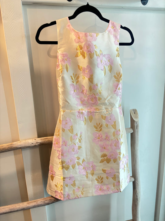 Soft Mood Florals Jacquard Dress