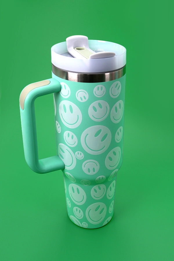 All Smiles 40 oz Tumbler - Green