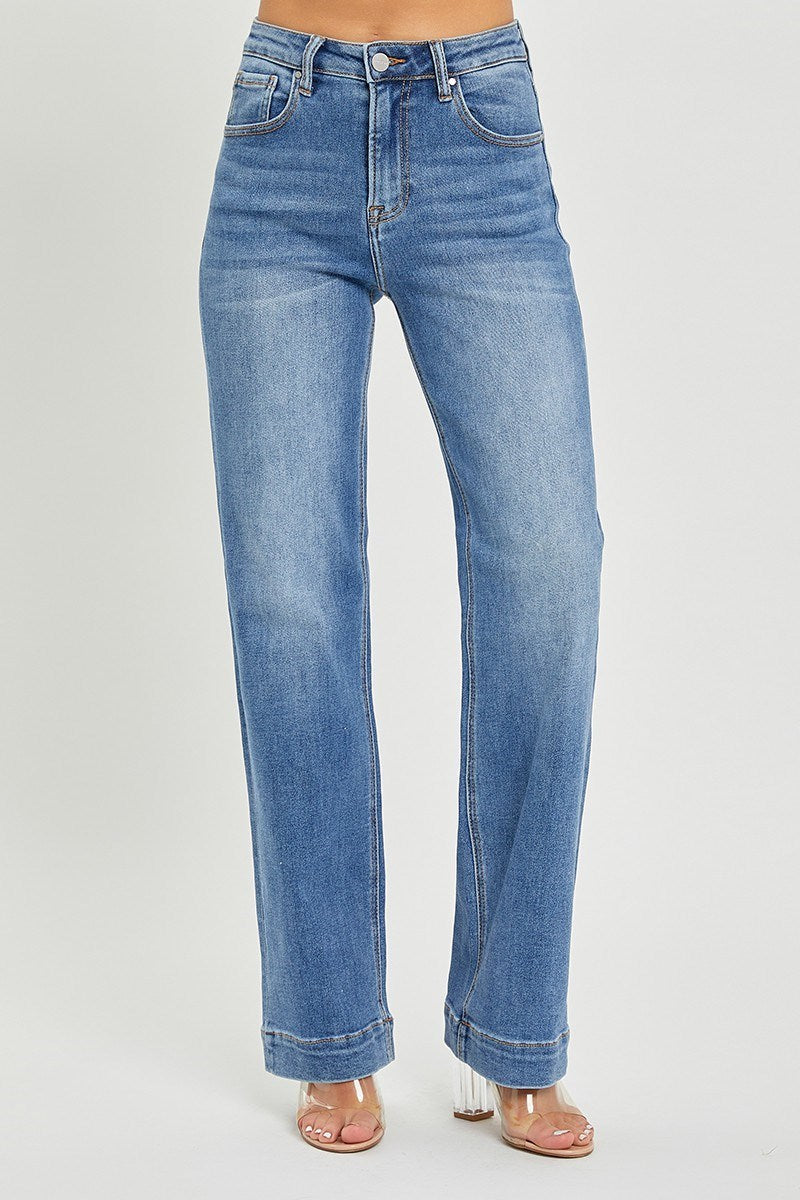 Marley High Rise Straight Denim - Risen