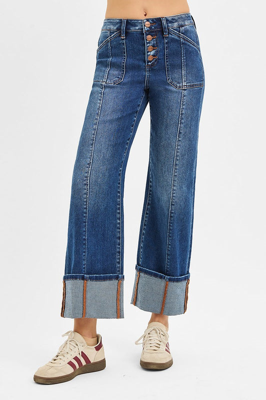 Marie Wide Straight Denim RISEN