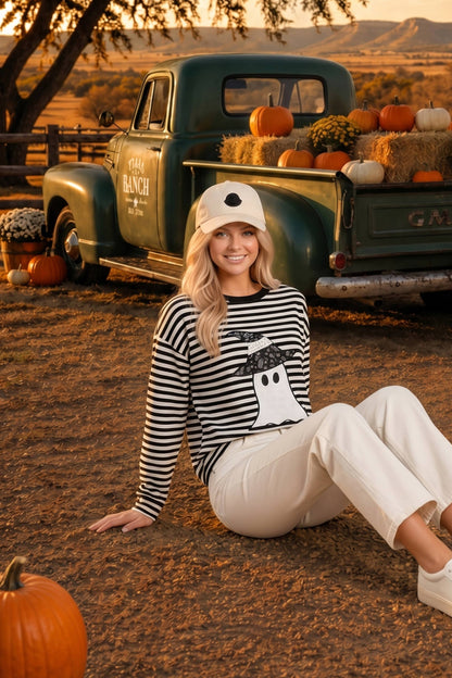 Cutie Ghost Appliqué Top
