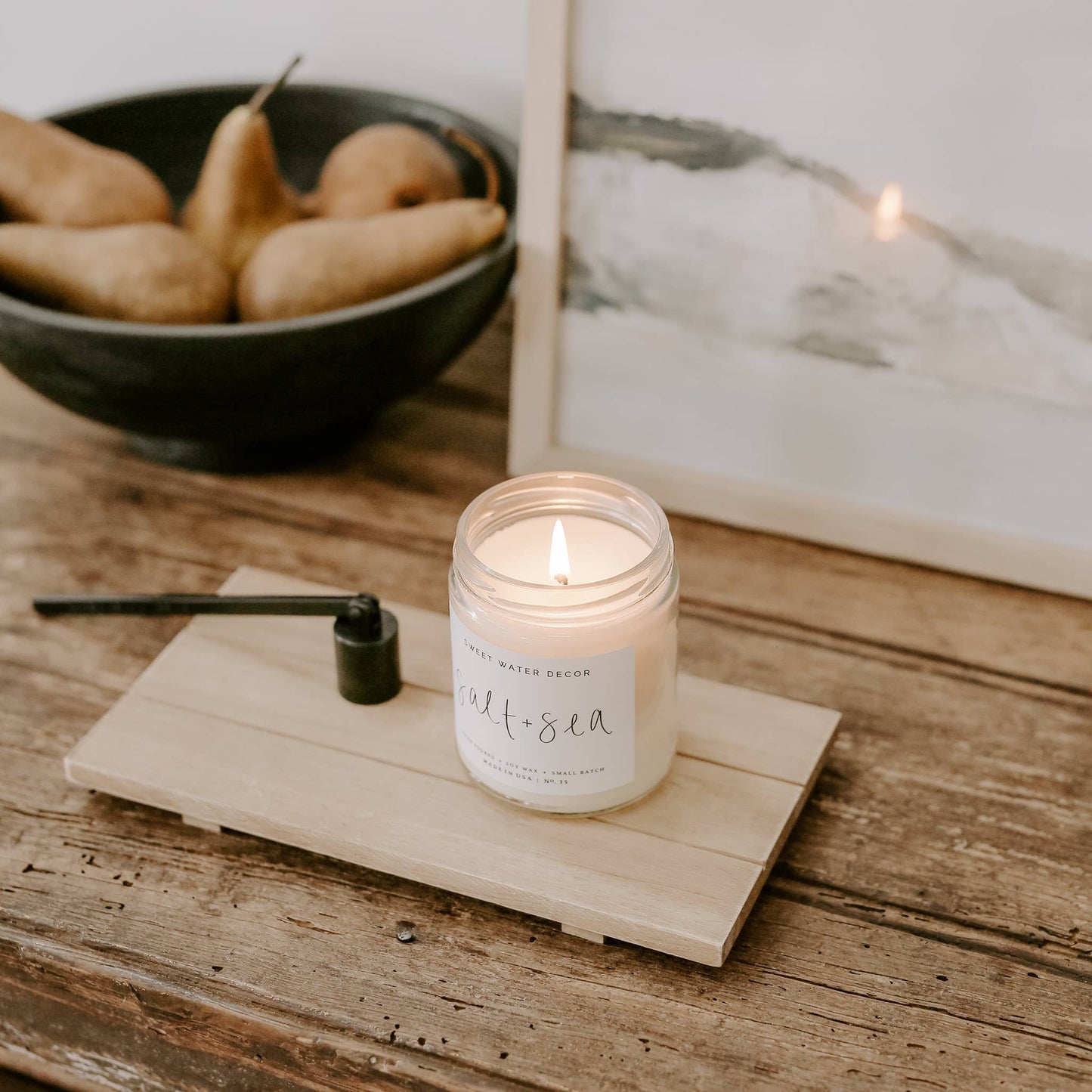 Natural Wood Tray - Handmade