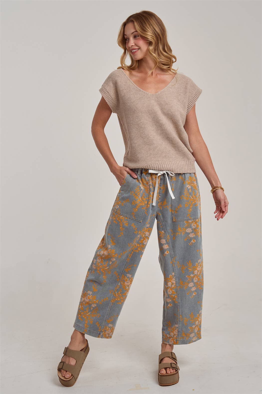 Fall Florals Relaxed Denim
