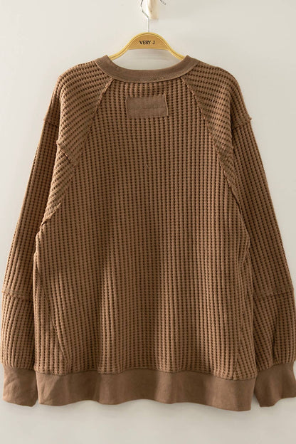 Waffle Pullover