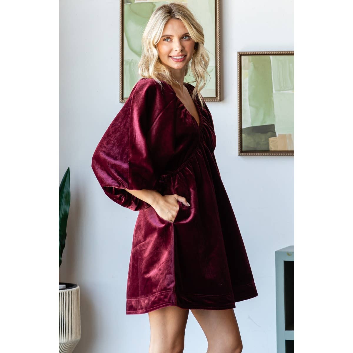 Make A Statement Velvet Dress