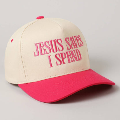 JESUS SAVES I SPEND Trucker Hat