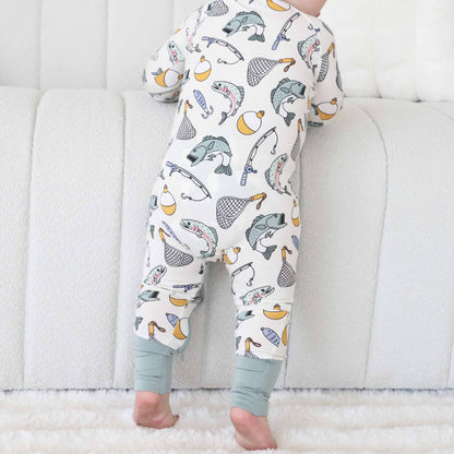 Catch of the Day Convertible Zip Romper