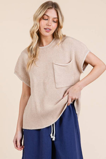 Stitch Edge Knit Sweater
