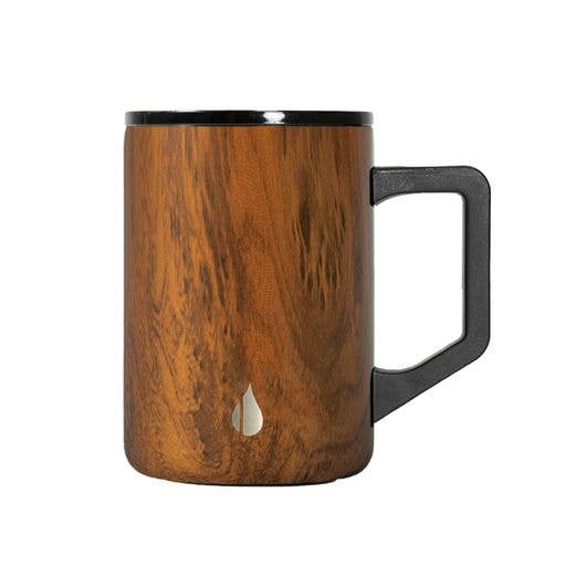 Summit Mug - 16oz Teakwood Stainless Steel