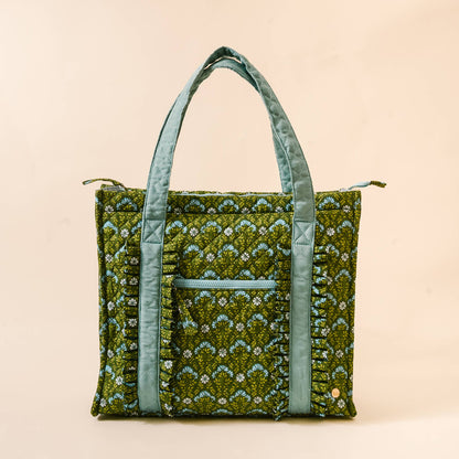 Everbloom Quilted Tote Bag