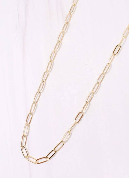 Corena Link Necklace : Gold