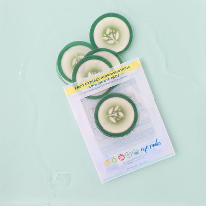 Cucumber Spa Cooling Eye Pads - 12 Pads