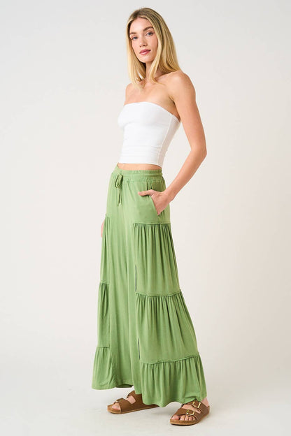 Matcha Tiered Pants
