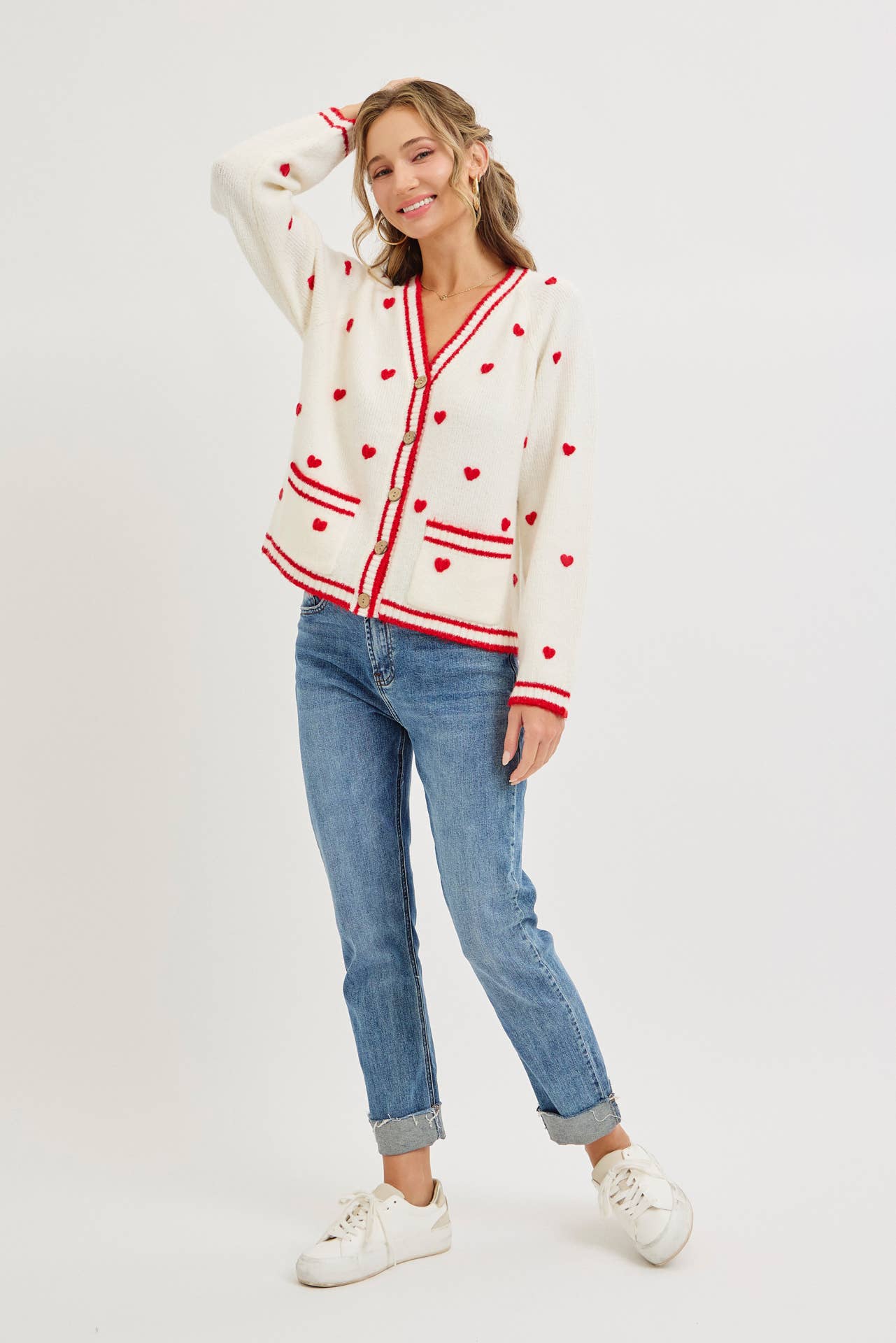 Sweet Valentine Heart Cardigan