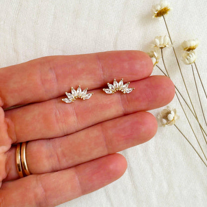 Dainty CZ Arch Studs