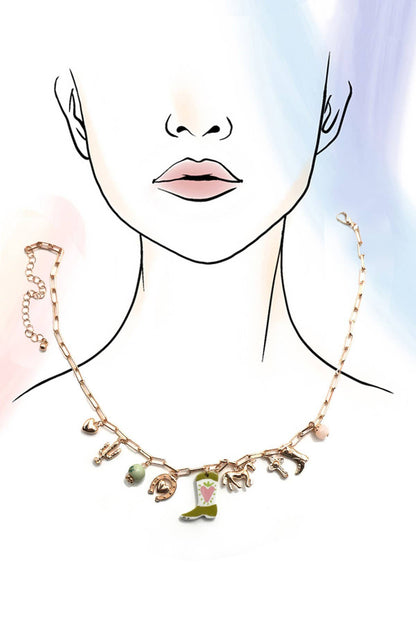 Yeehaw Charm Necklace