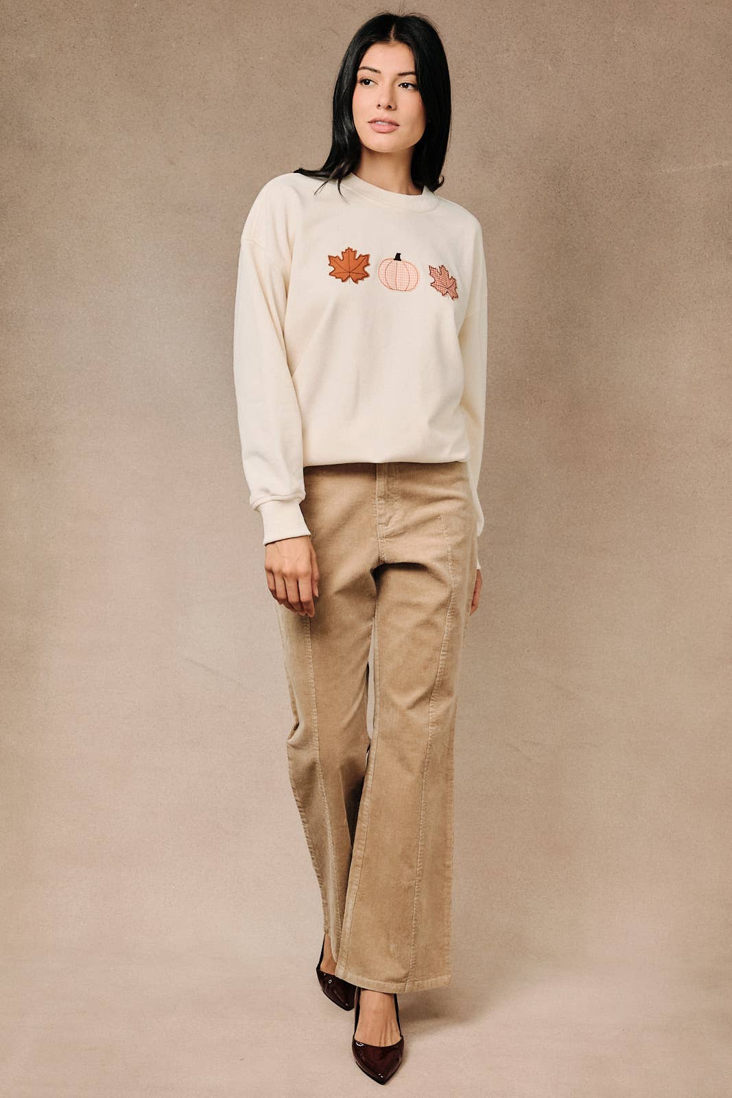 Patchwork Fall Icon Crewneck