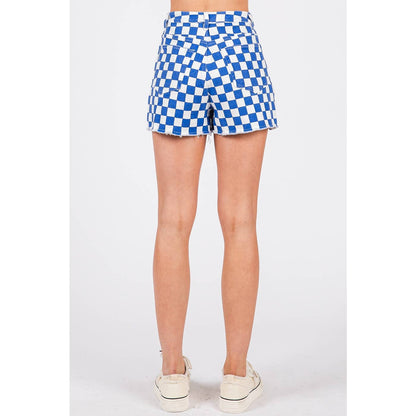 Game Day Checkered Shorts