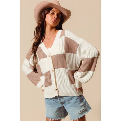 Cozy Checkered Cardi