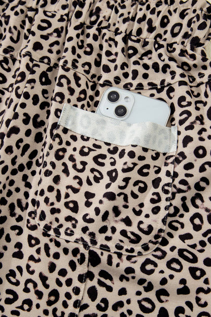 Leopard Knit Pants