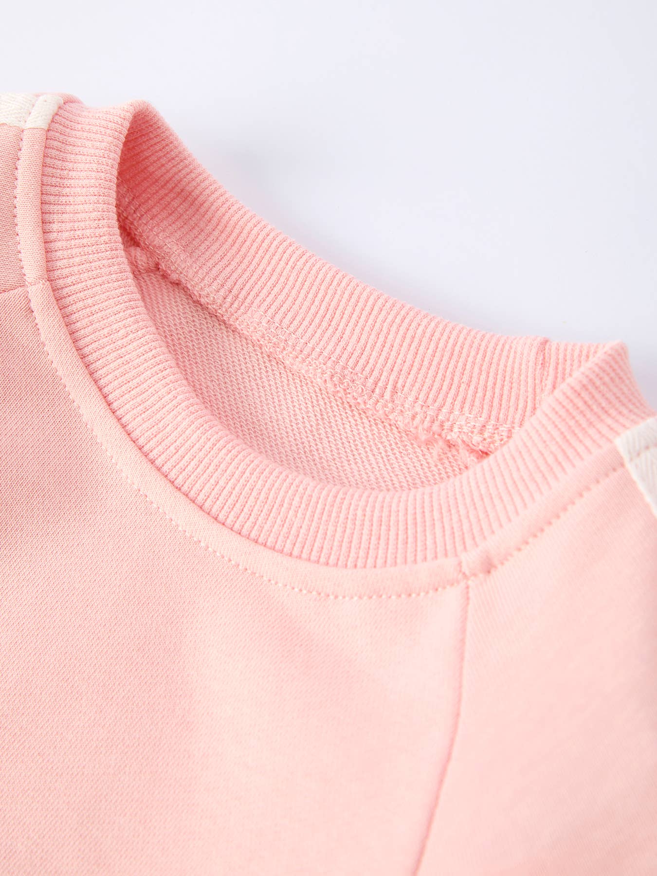 Girls Pink Bow Trim Set