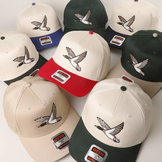 Flying Mallard Embroidered Hat