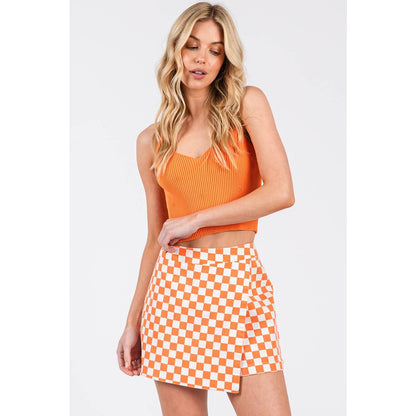 Game Day Checkered Skort
