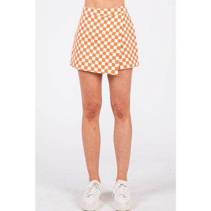 Game Day Checkered Skort