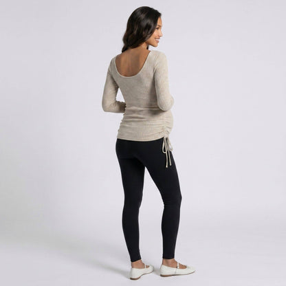Maternity Ribbed Long Sleeve Top