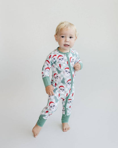 Checkered Peace Santa Bamboo Jammies